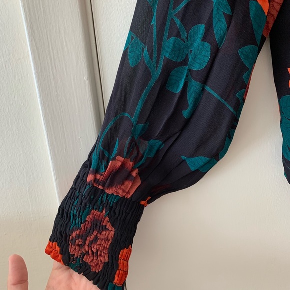 Ganni Rose Print Top - Picture 4 of 8